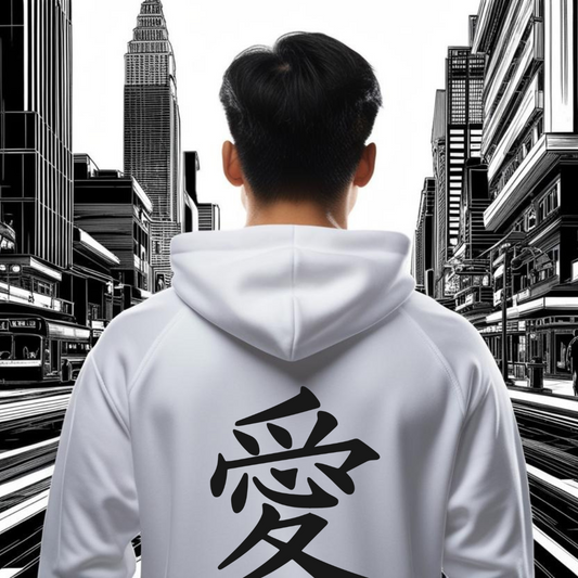 愛 (Ai) Graphic Hoodie – Do Not Disturb Streetwear