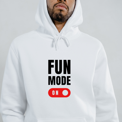 Fun Mode On Hoodie: Playful and Bold Design