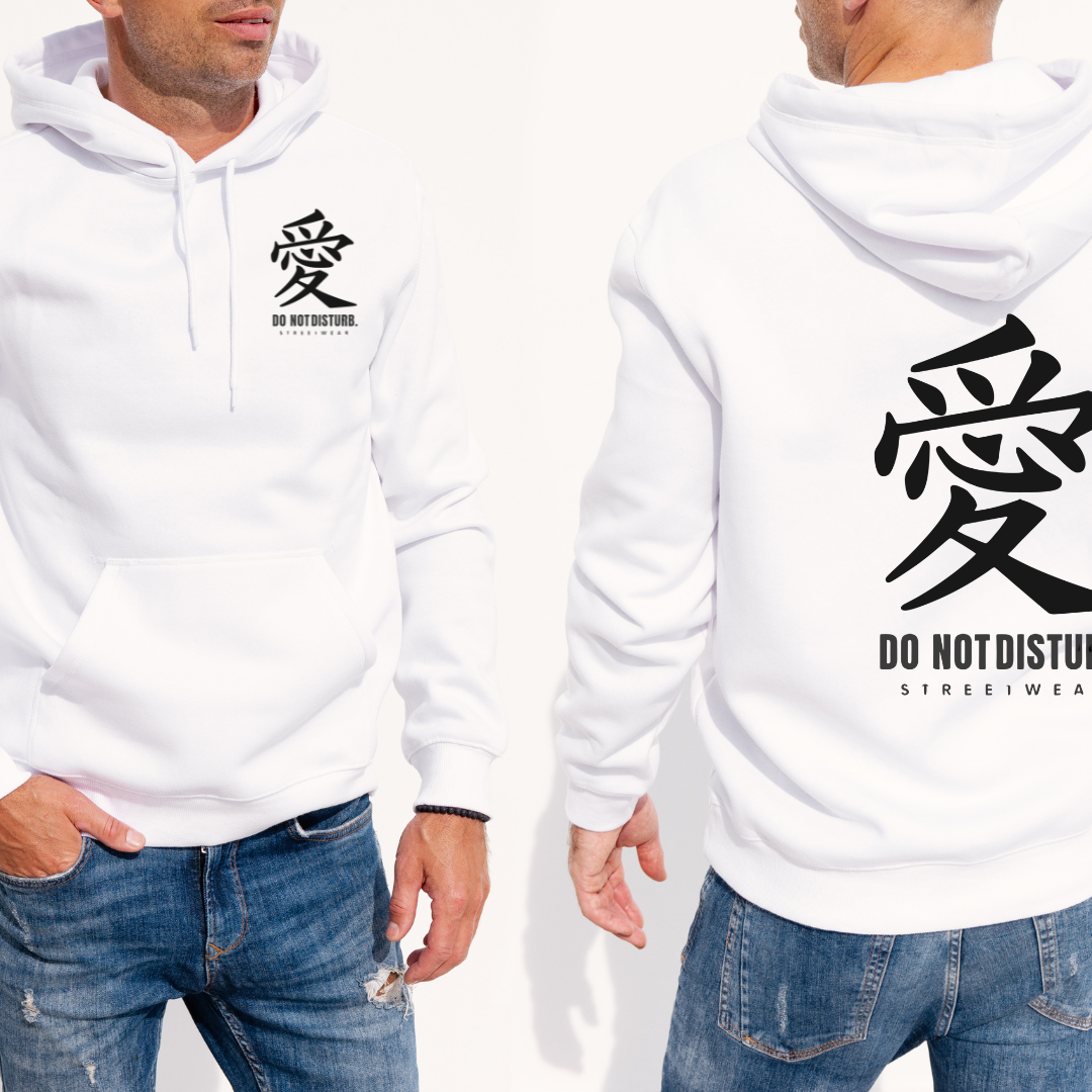 愛 (Ai) Graphic Hoodie – Do Not Disturb Streetwear