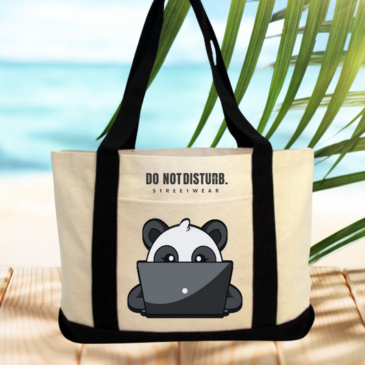 DND Laptop Panda Tote Bag