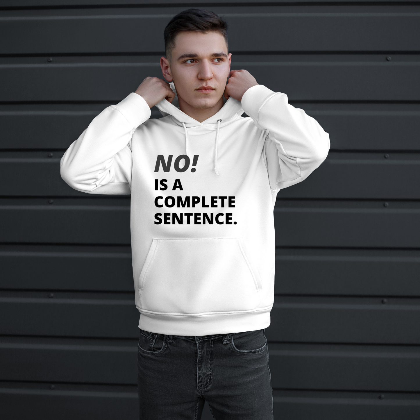 NO! Is a Complete Sentence Hoodie – Do Not Disturb Streetwear