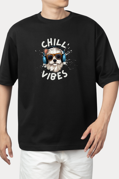 Chill Vibes Tee: Cool Dog Design